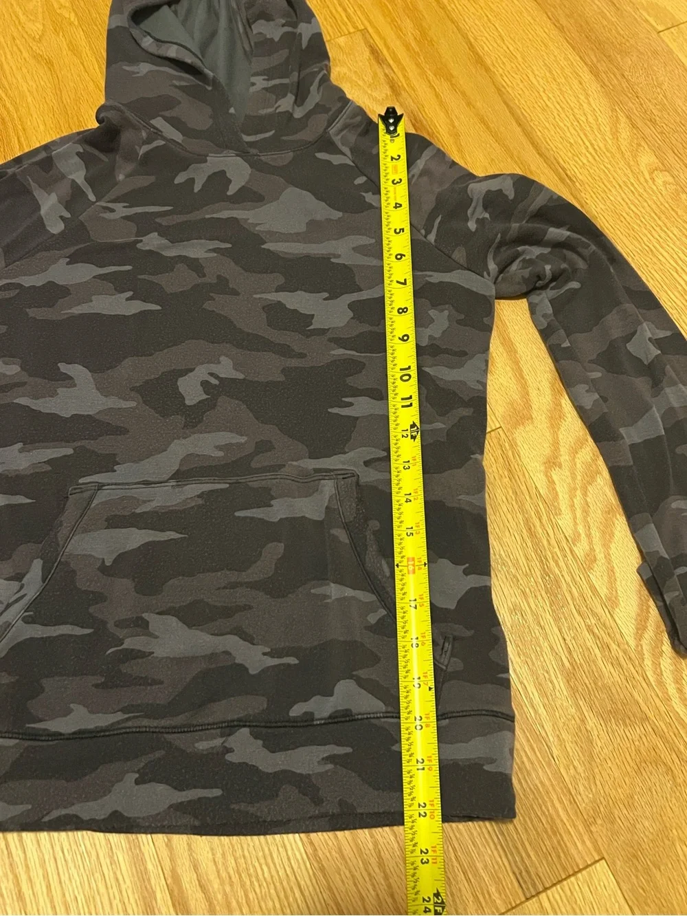 Athleta Girl In Your Element Black & Gray Camo Hoodie